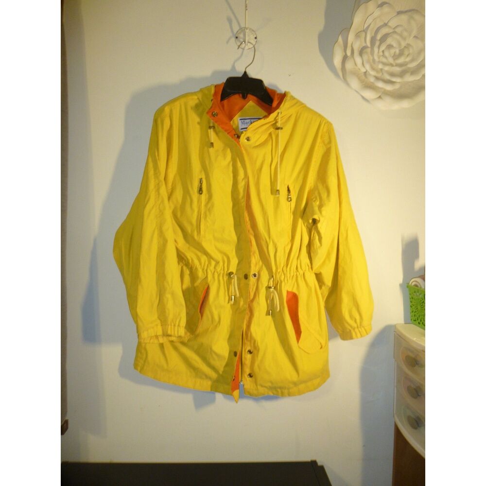 Vintage Mackintosh yellow and orange jacket/ rainjacket
